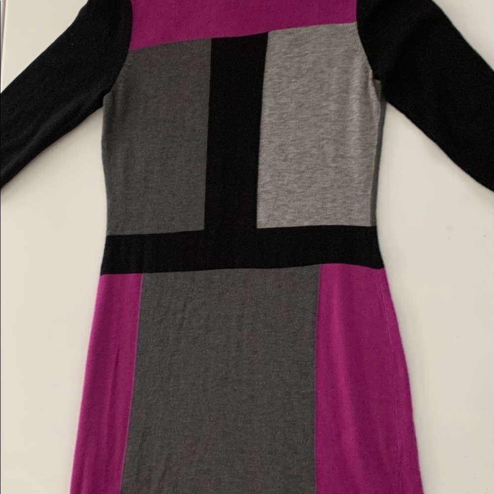 Multi color geometrical pattern dress